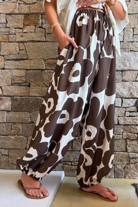 Carnaby Balloon Cuff Pant Chocolate & Calico